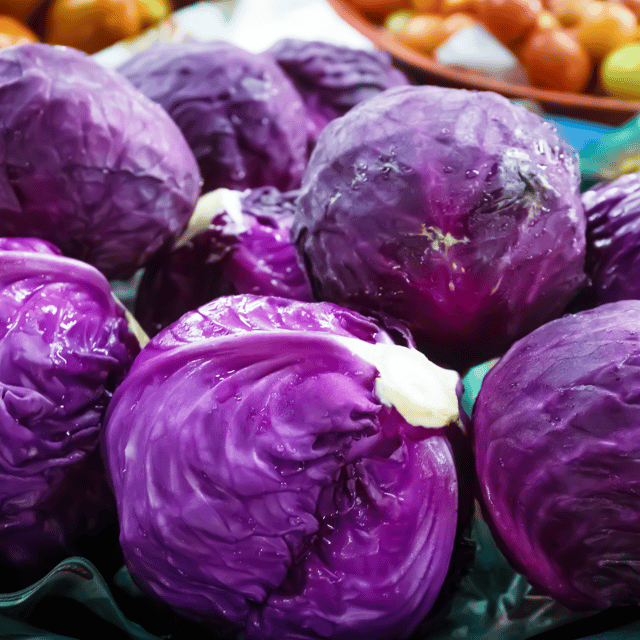Organic (F2 Hybrid) Purple Cabbage Seeds (Pack Of 40 Seeds)