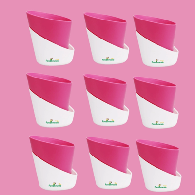 Table Top Collecton Self-watering Pots (Magenta)- 5 pot of 5- inches each