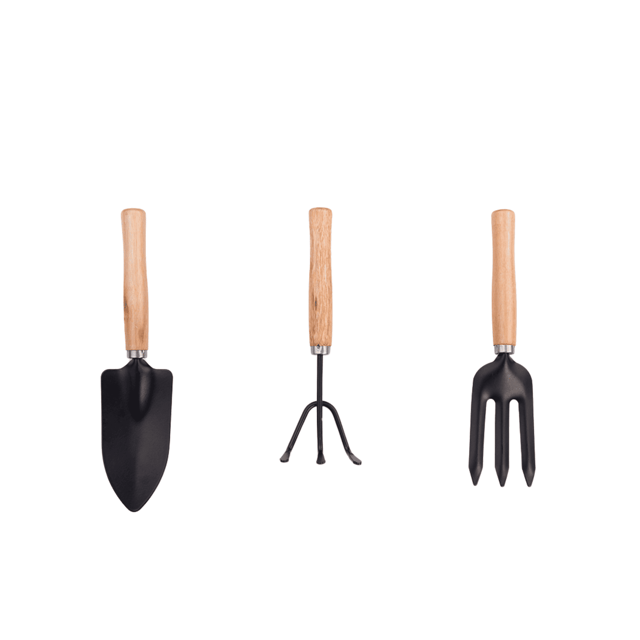 Wooden Handle Garden Tool Set of 3 | Durable & Eco-Friendly