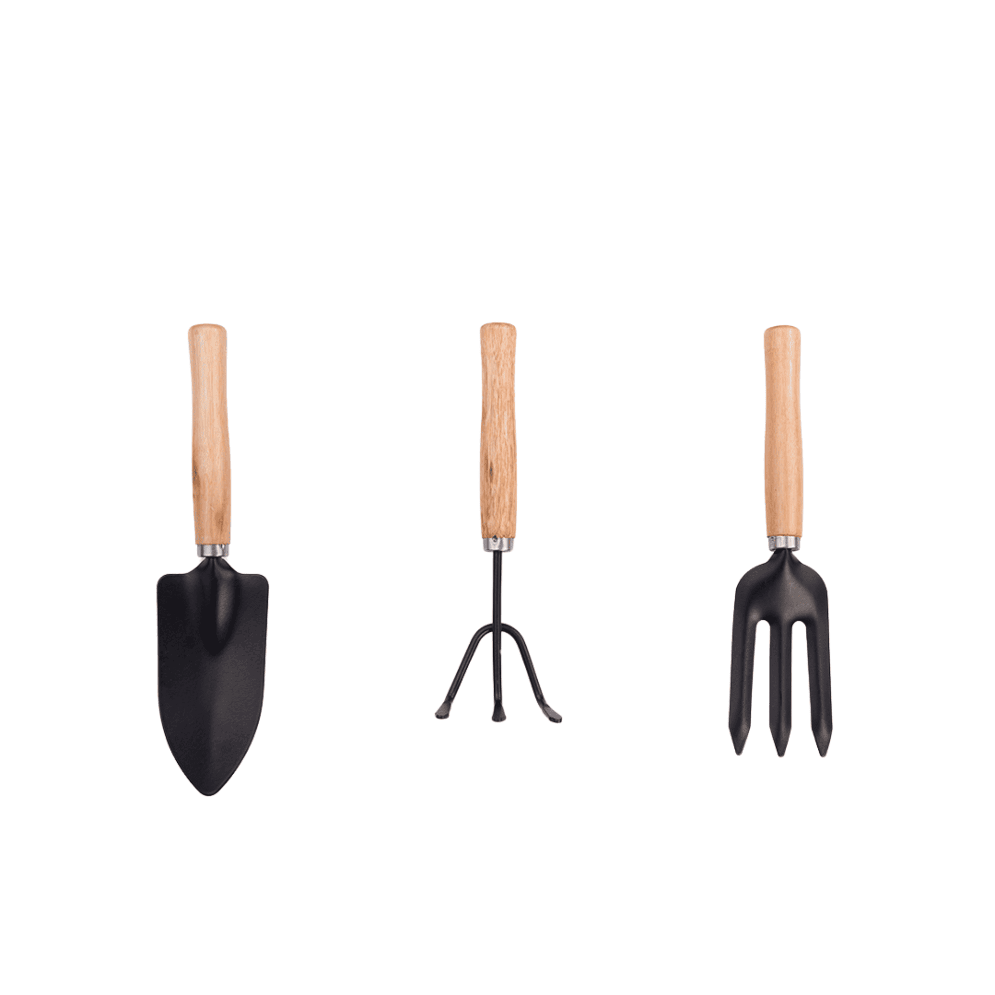 Wooden Handle Garden Tool Set of 3 | Durable & Eco-Friendly