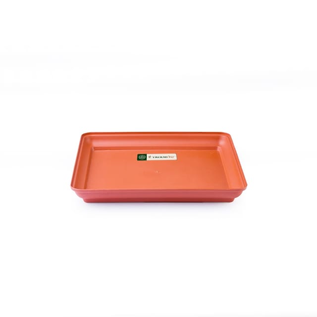 UV-Treated SquareTerracotta Plastic Pots |Set of 4 | 8 Inches