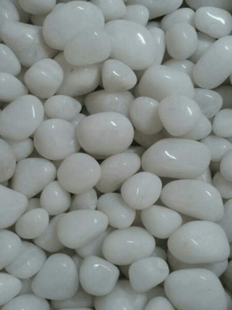 White Polished Pebbles (20-40 mm) – 1 kg