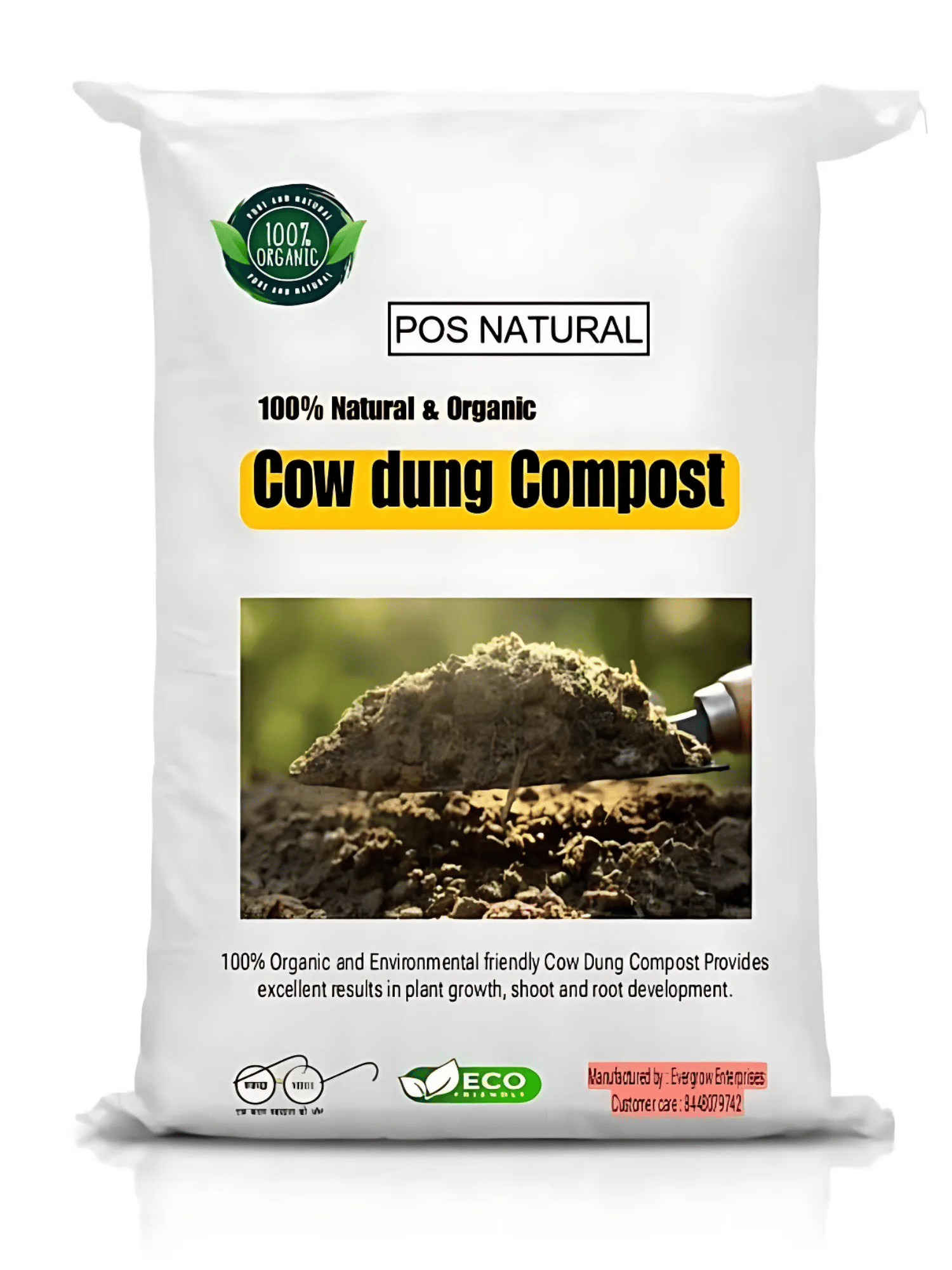 Pos Natural Cow Dung Compost For Plants