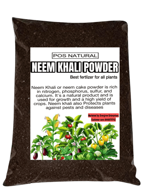 Pos Natural Neem Khali Powder Organic Fertilizer for Plants - 10KG