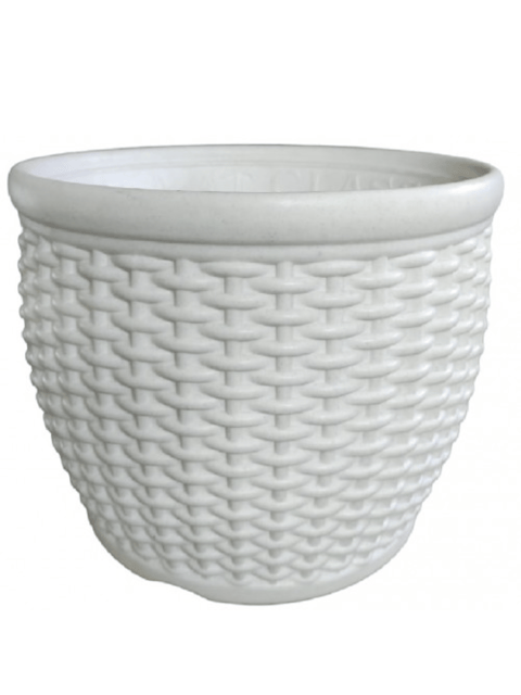 Premium Matt Classic Plastic Pot/ Planters - 12 Inch