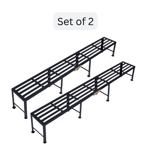 Heavy-Duty Iron Bench Stands| Set of 2| 6 Feet Length- 1 Feet Height