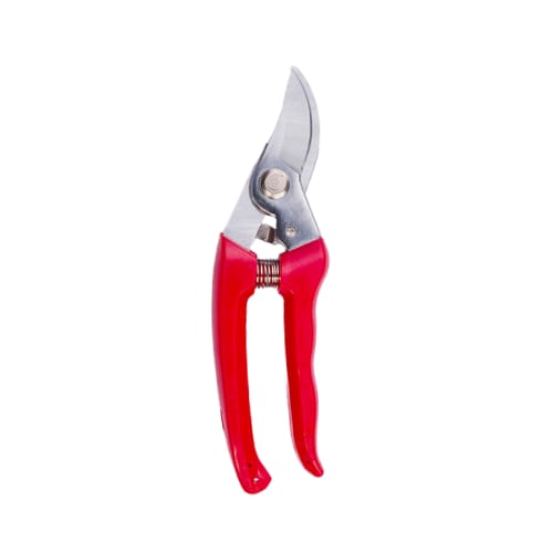 Garden Shears | 7” Plant Cutter | Red Grip | Steel Blade | Hand Pruner | Safety Lock | Heavy Duty Trimmer