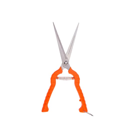 Microtip Pruner | 9.5” Bypass Cutter | Orange Handle | Straight Blade | Metal Lock | Spring Action | Garden Tool