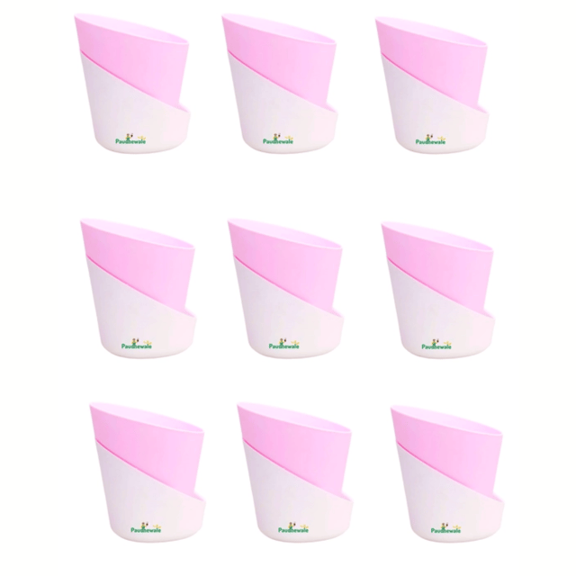 Table Top Collecton Self-watering Pots (Baby Pink) 5 pot of 5- inches Table Top Collecton Self-watering Pots (Baby Pink) 5 pot of 5- inches