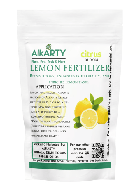 ALKARTY Lemon Fertilizer for Optimal Citrus Growth 400 Grams| Fruit Flavour and Size Enhancer ALKARTY Lemon Fertilizer for Optimal Citrus Growth 400 Grams| Fruit Flavour and Size Enhancer