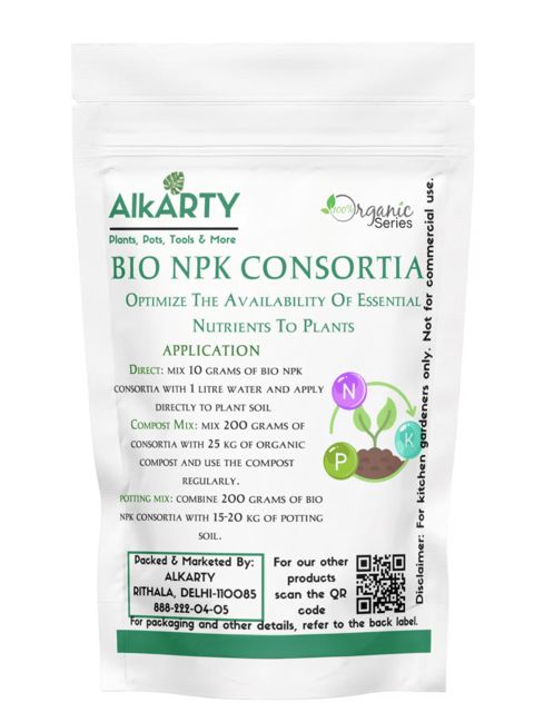NPK Consortia Organic for Plants, Vegetables & Fruits – Sustainable Biofertilizer -200 Grams