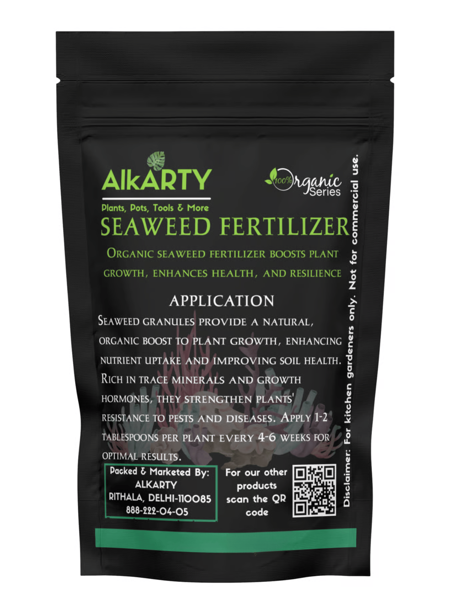 Alkarty Organic Seaweed Fertilizer For Plants | 950GM