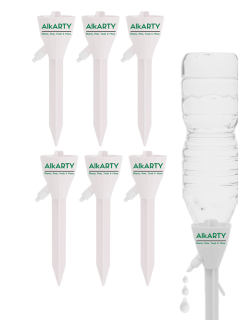 Automatic Plant Waterers with Leak-Proof Design,6 Pcs , Assorted colours ,UV Protected, Slow Release Control Valve Switch, Water Drippers, Assorted colours Automatic Plant Waterers with Leak-Proof Design,6 Pcs , Assorted colours ,UV Protected, Slow Release Control Valve Switch, Water Drippers, Assorted colours