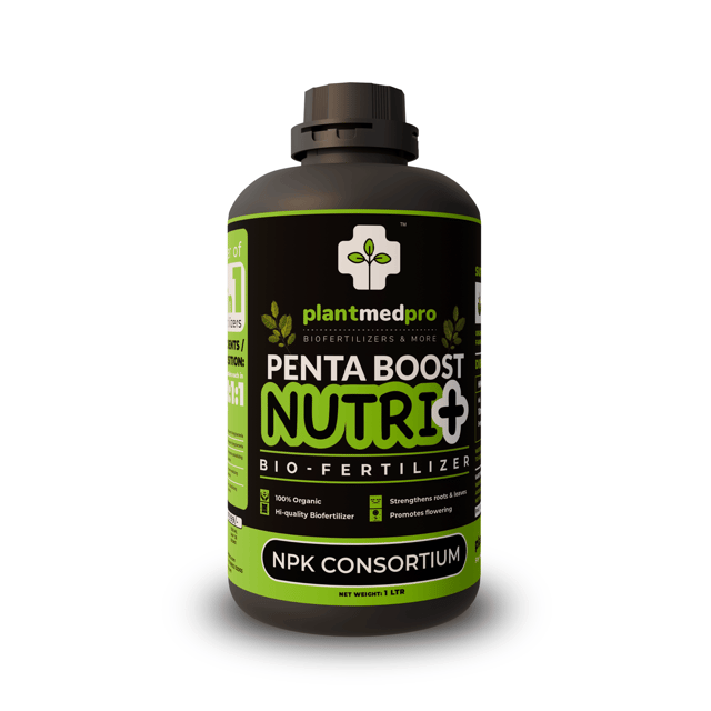 Penta Boost Nutri+ 5-in-1 Biofertilizer - NPK & Zinc Mobilizing Microbes for Complete Plant Nutrition (1 Ltr)