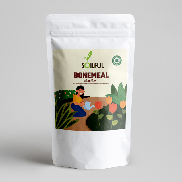 Bonemeal Fertilizer | Natural Phosphorus & Calcium Source for Flowers, Bulbs & Vegetables | Pack of 1 | 1 Kg