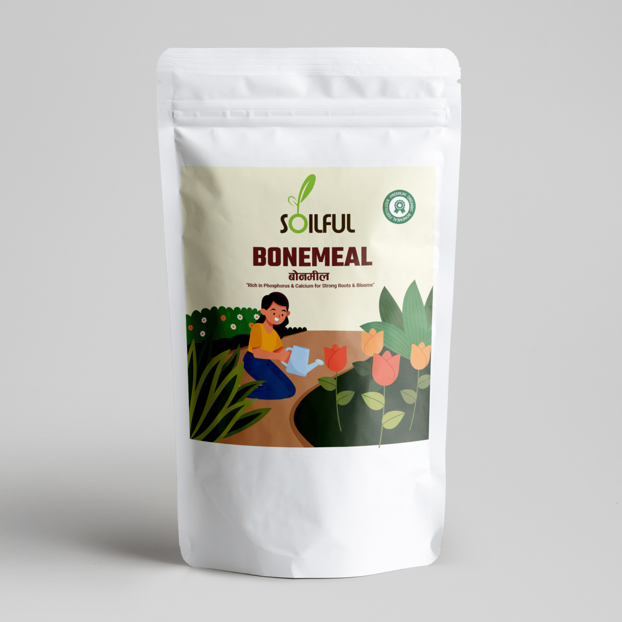 Bonemeal Fertilizer | Natural Phosphorus & Calcium Source for Flowers, Bulbs & Vegetables | Pack of 1 | 1 Kg