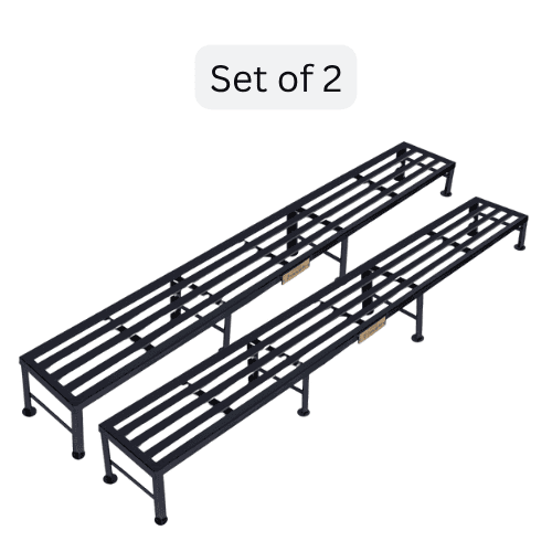 Heavy-Duty Iron Bench Stands| Set of 2| 6 Feet Length- 1/2 Feet Height