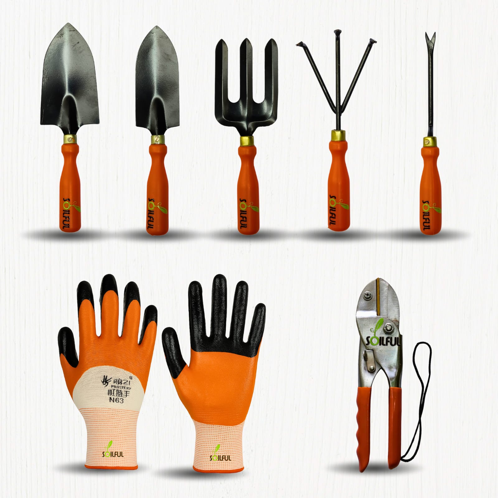 7-in-1 Gardening Tools Set | Heavy Duty Steel Tools for Terrace & Home Garden