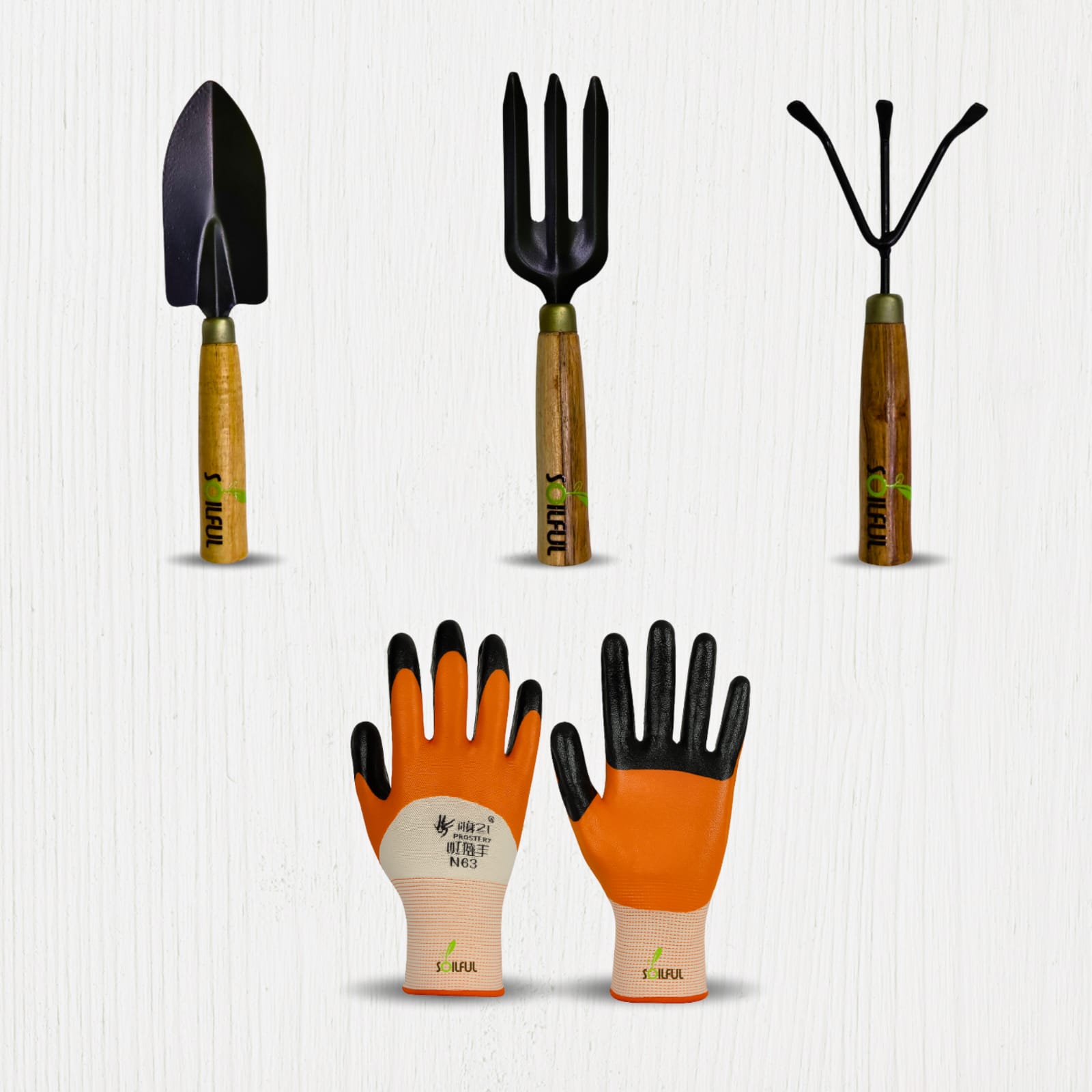 4-in-1 Mini Gardening Tools Set | Heavy Duty Steel Tools for Terrace & Home Garden