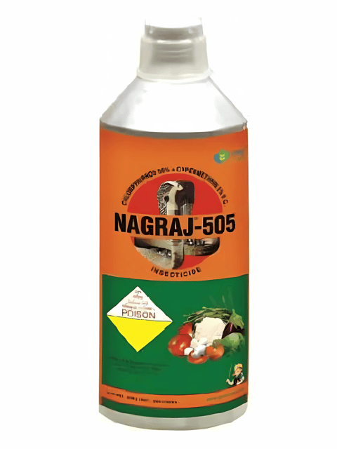 CROP CHEMICALS NAGRAJ-505 Chlorpyriphos 50% Cypermethrin 5% EC Insecticide(NAGRAJ-505-100ml) CROP CHEMICALS NAGRAJ-505 Chlorpyriphos 50% Cypermethrin 5% EC Insecticide(NAGRAJ-505-100ml)