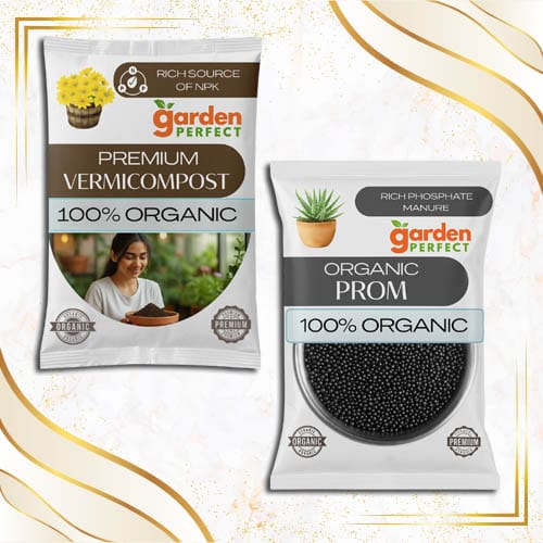 Premium Vermicompost and Organic PROM Combo for Plants and Gardening