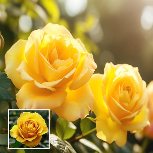 Yellow Rose Fragrant Flower Plant (1-2 Feet Height)