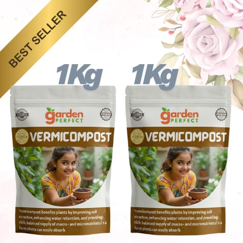 Garden Perfect Premium Vermicompost for Home Gardening | 100% Organic| Combo-Pack of 2