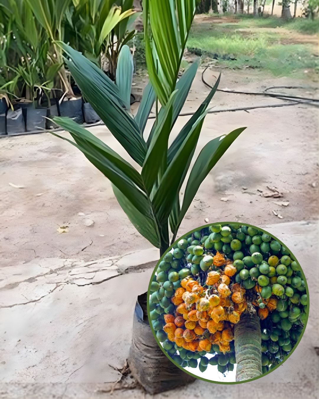 Mohit Nagar Supari Plant Fruit Plant Grafted (Height 1 Feet)