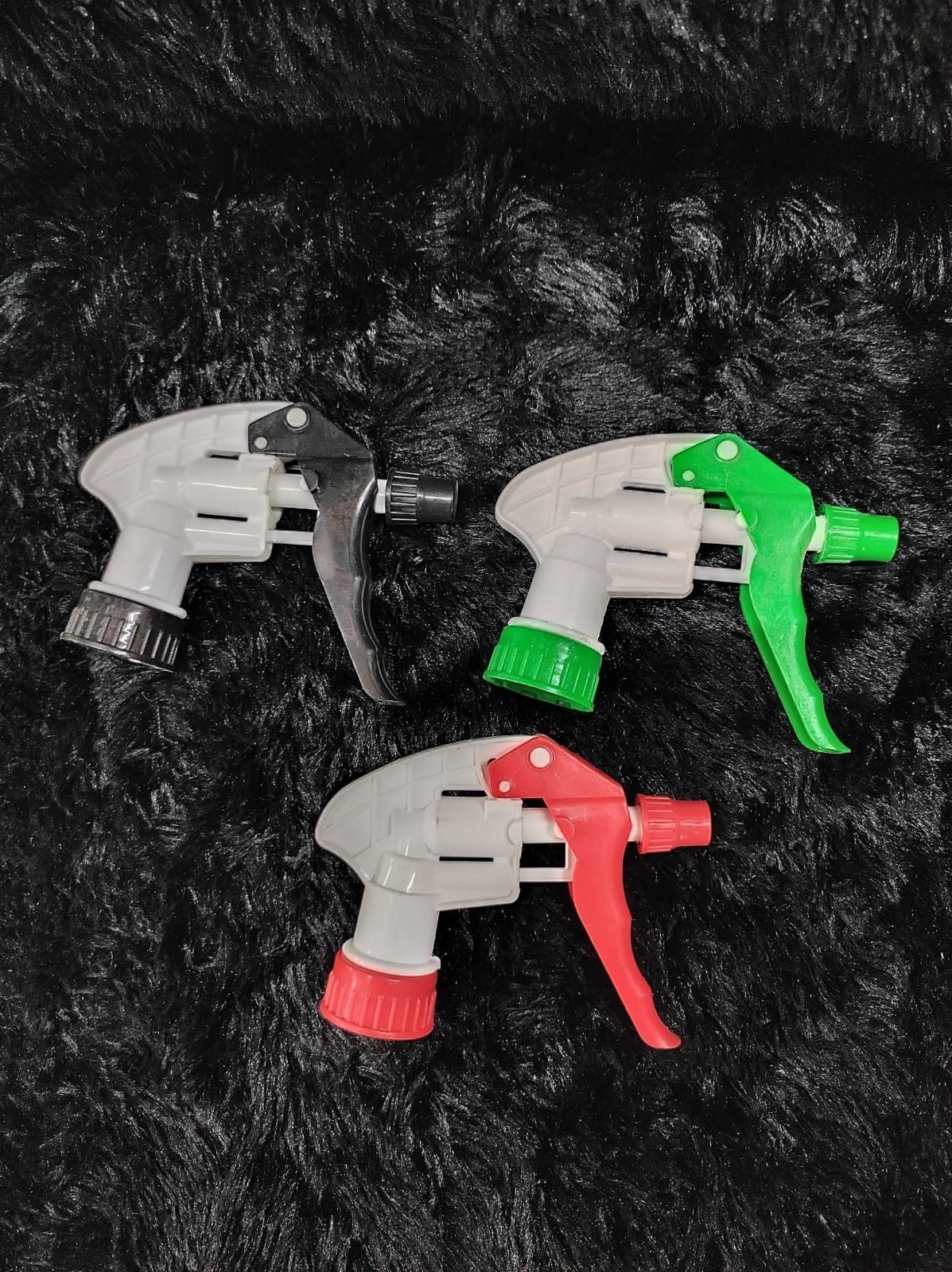 Plastic Trigger Spray Bottle Nozzle Head Spray Gun | Pack of 3 | Assorted colors