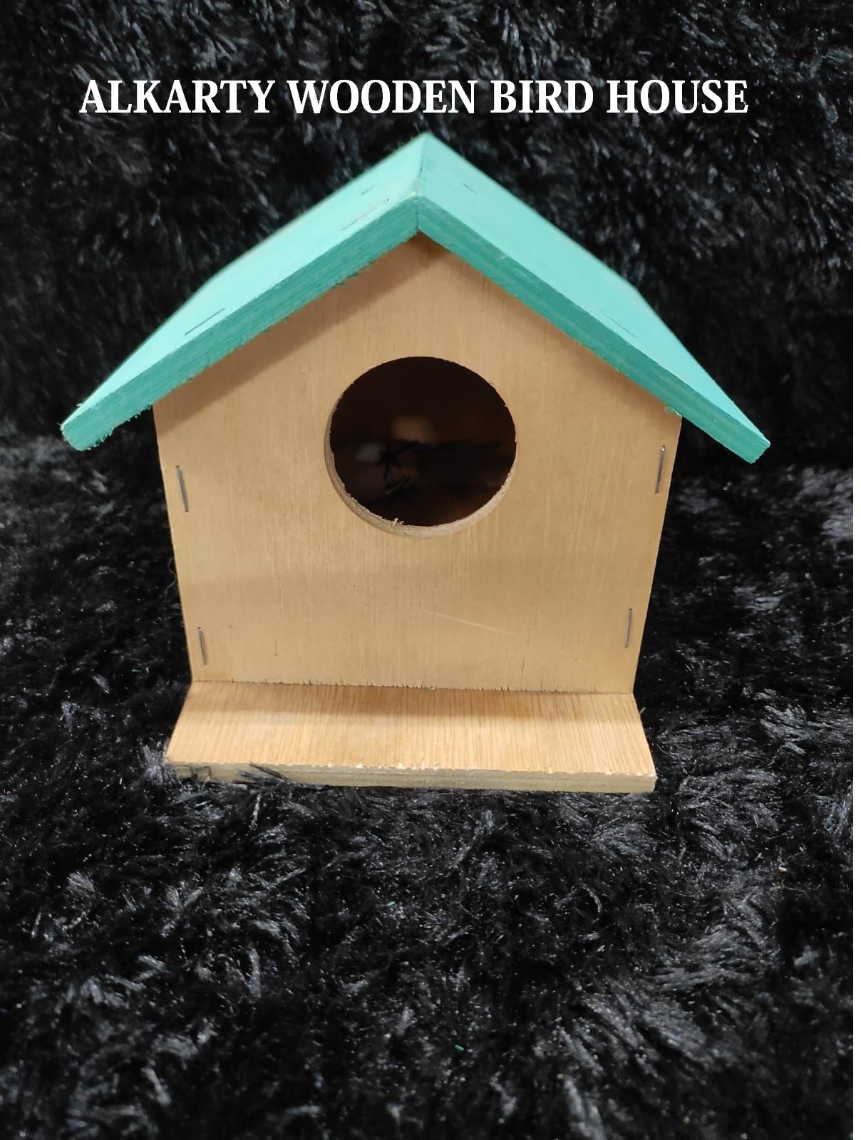 Eco - Friendly Natural Wood Bird Home For Balcony & Garden
