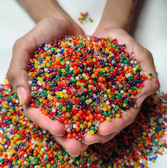Orbeez Water Beads For Home Decor & Plant Care Mix Color Pack Of 5 (2500  Beads Apx)
