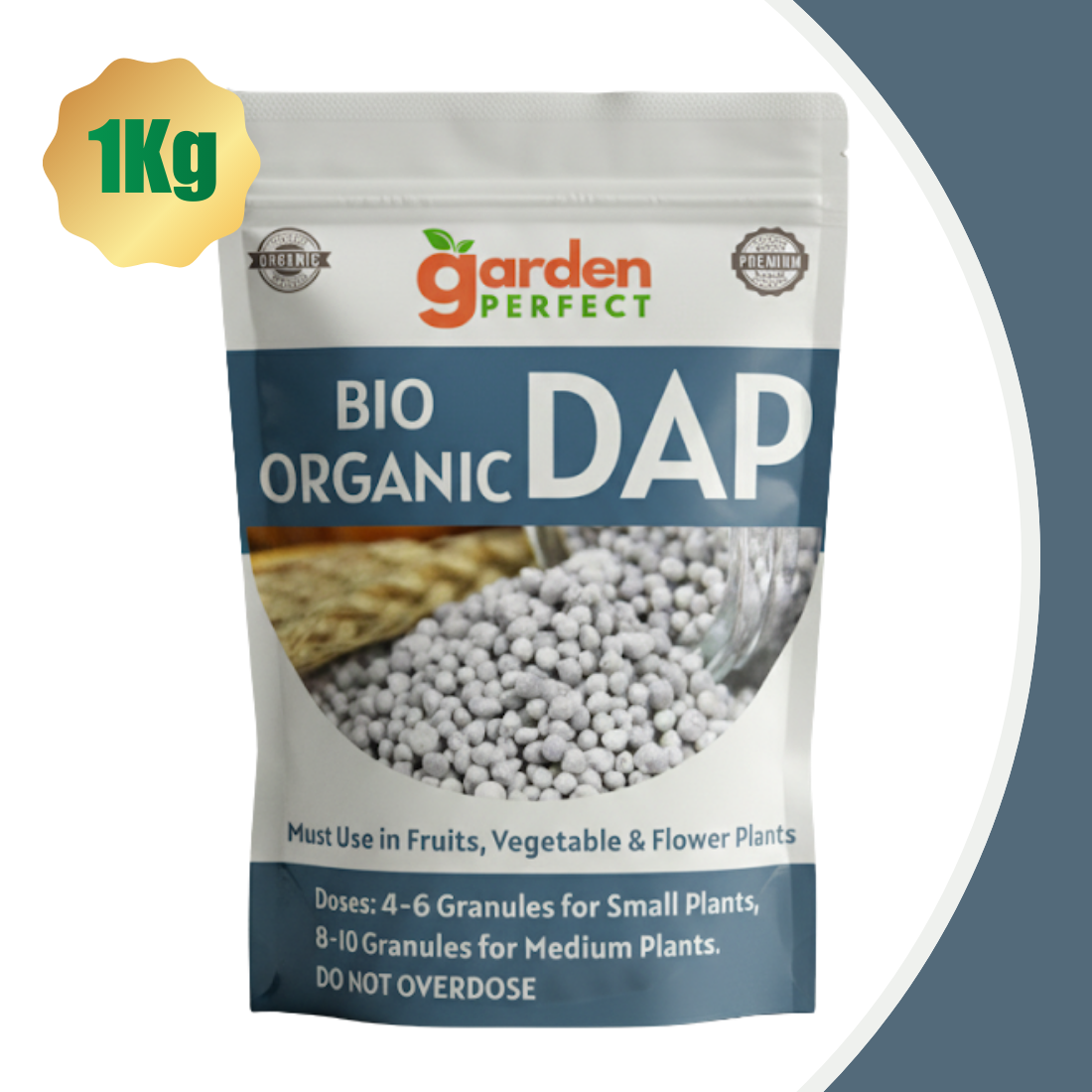 Bio Organic DAP Granules | Premium Quality DAP (1kg) for Fast & Healthy Growth of Plants