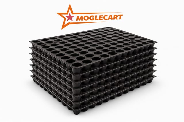 Sage Agriculture/Garden Plastic Seed Germination Seedling Tray (98 Cavity) 10 Pieces Plant Container Set (Pack of 10, Plastic)