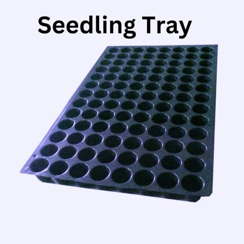Seed Germination Plastic Seedling Nursery Tray with 98 Cavities Seeds Growing Plant Container Set (Pack of 5, Plastic)-MOGLECART