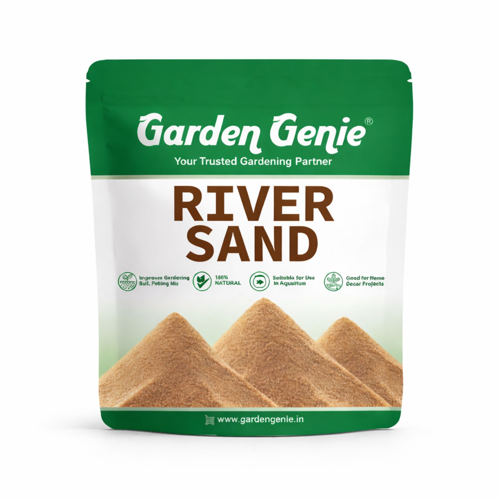 Garden Genie Natural River Sand for Plants Home Garden 900 Gm