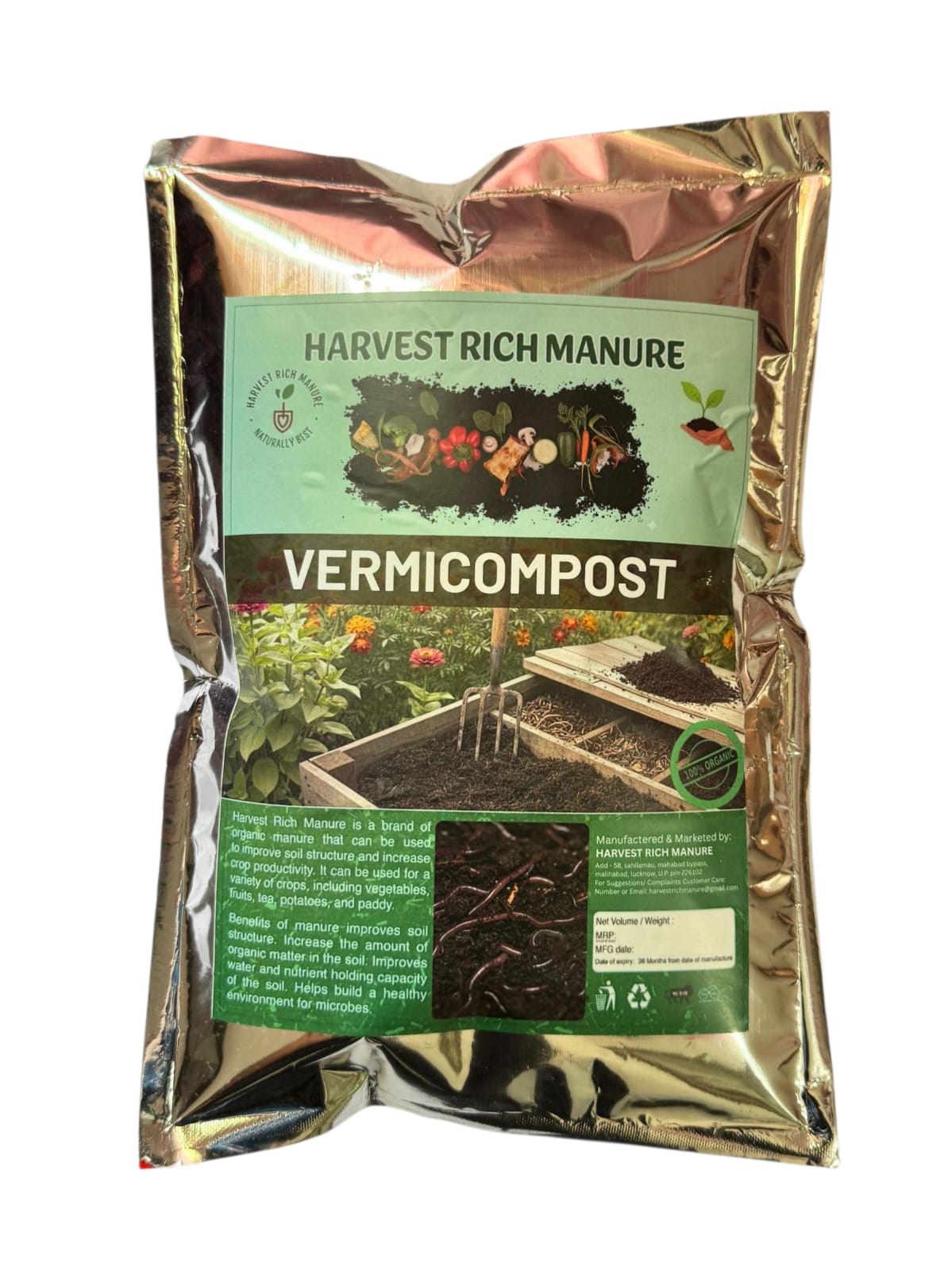 Organic Vermicompost Potting Mixture (Harvest Rich Manure)