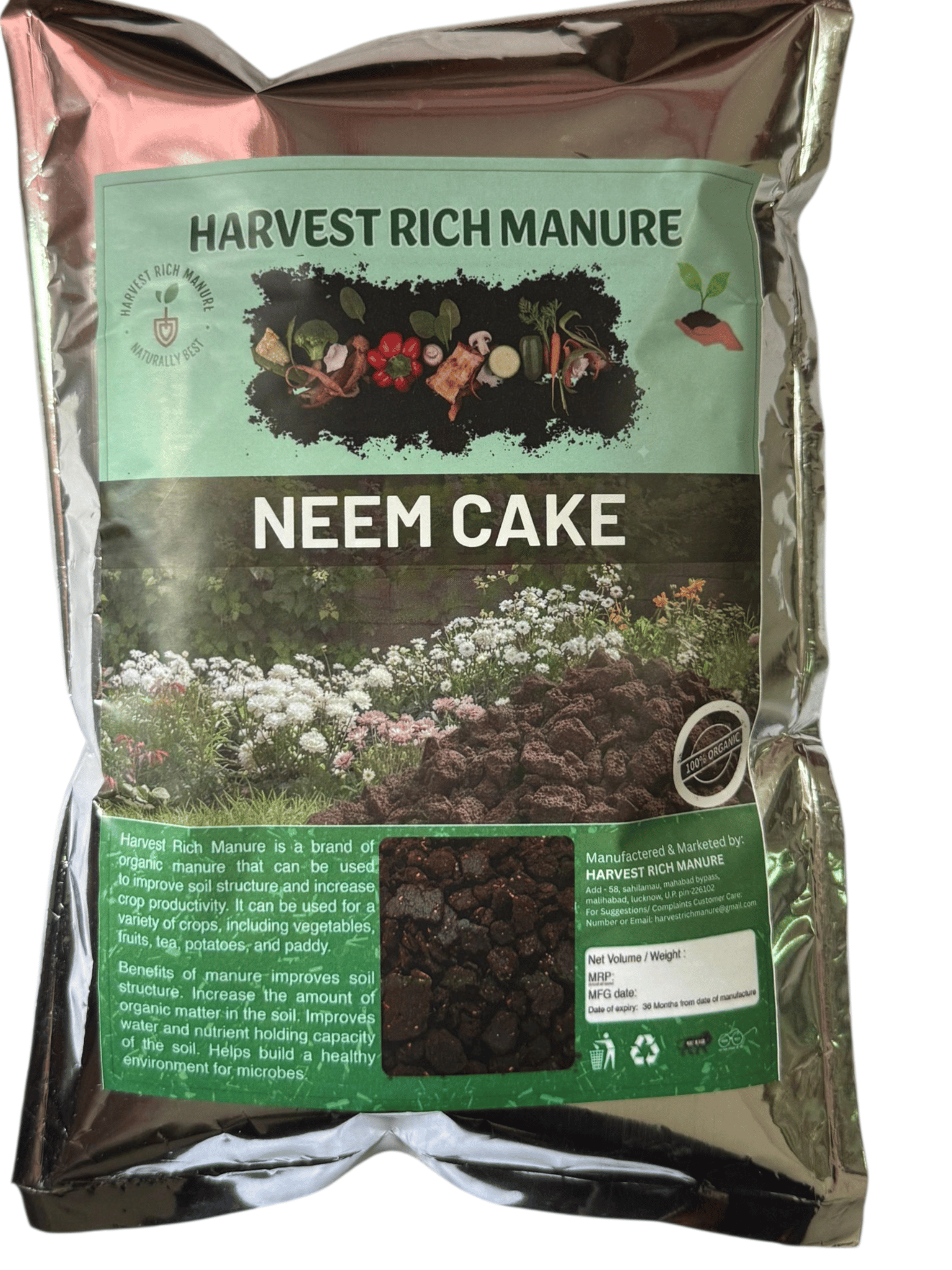 Organic Neem Cake (Harvest Rich Manure)