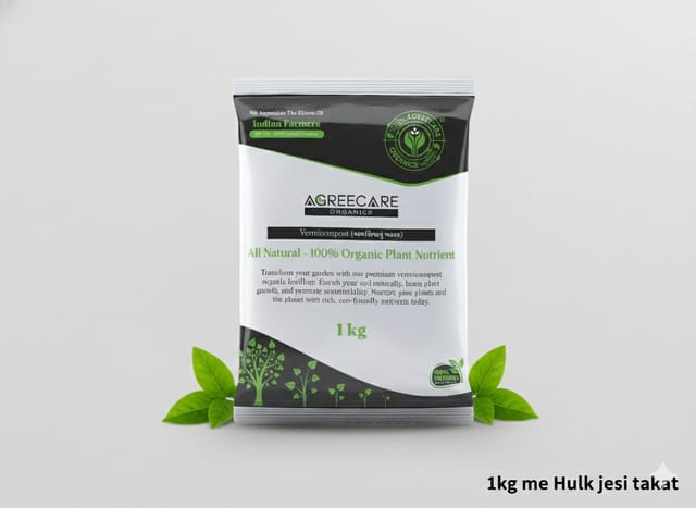 Vermicompost 1Kg | Premium 100% Natural Organic Fertilizer -AGREECARE ORGANICS