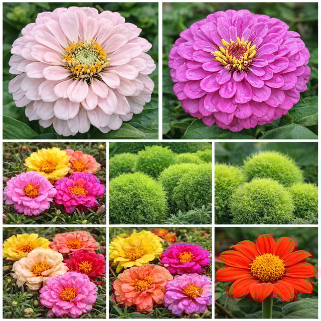 Summer Flower Seeds Combo- Open Pollinated (5 Verities)