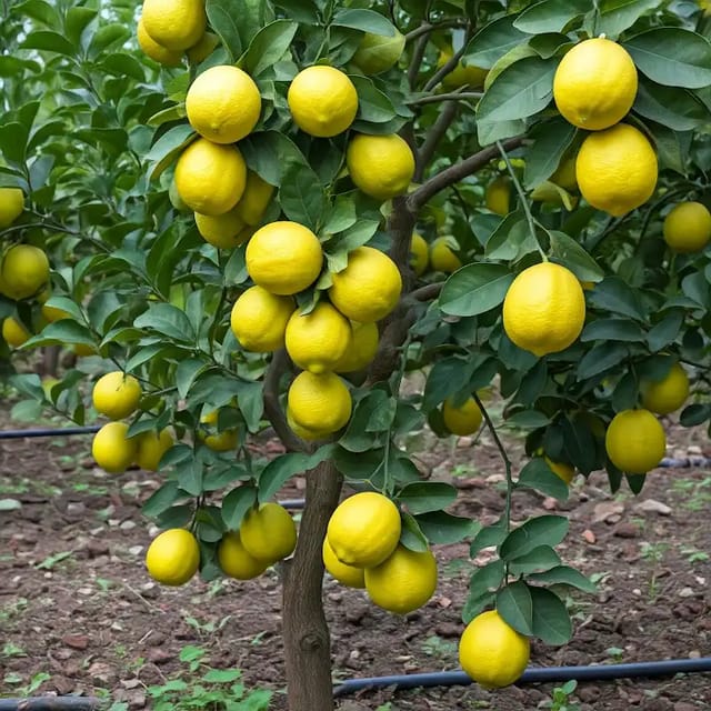 Nimbu Balaji Lemon Variety Fruit (Air Layering/Grafted) Plants & Tree(1-2 Ft Size)