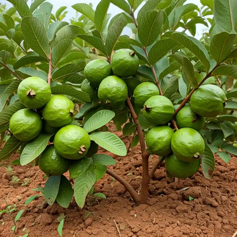 Braipuri Guava Amrood Variety Fruit (Air Layering/Grafted) Plants & Tree(1.5-3 Feet Size)