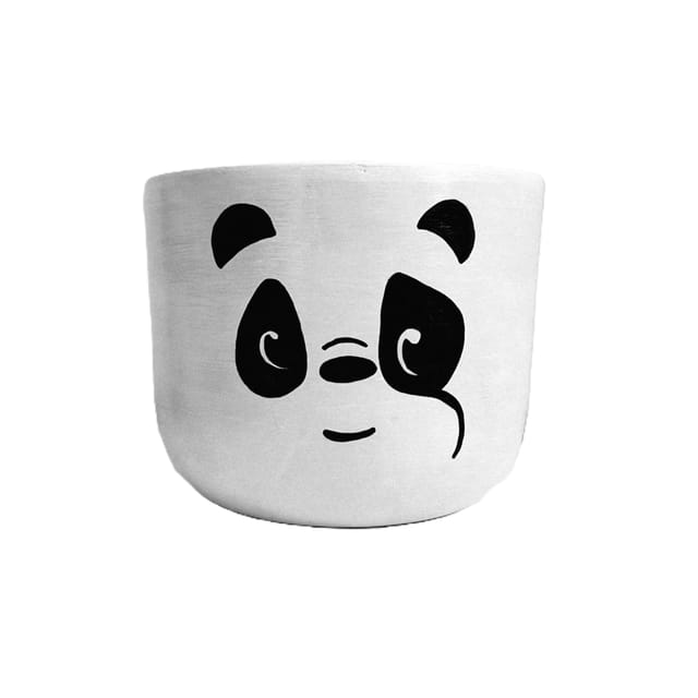 Panda Designed Terracotta Planter (4.5 inches)