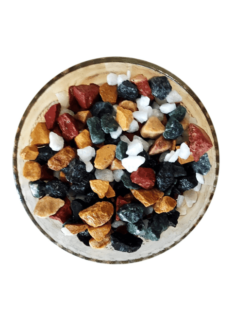 Multicolor Marble Chips Pebbles for Bonsai – 950 Grams Multicolor Marble Chips Pebbles for Bonsai – 950 Grams