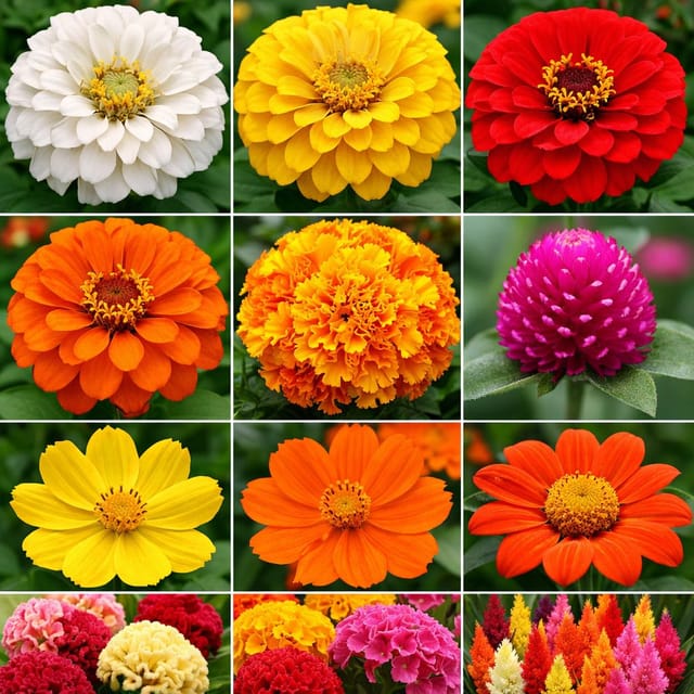Summer Flower Seeds Combo- Open Pollinated (11 Verities) Summer Flower Seeds Combo- Open Pollinated (11 Verities)
