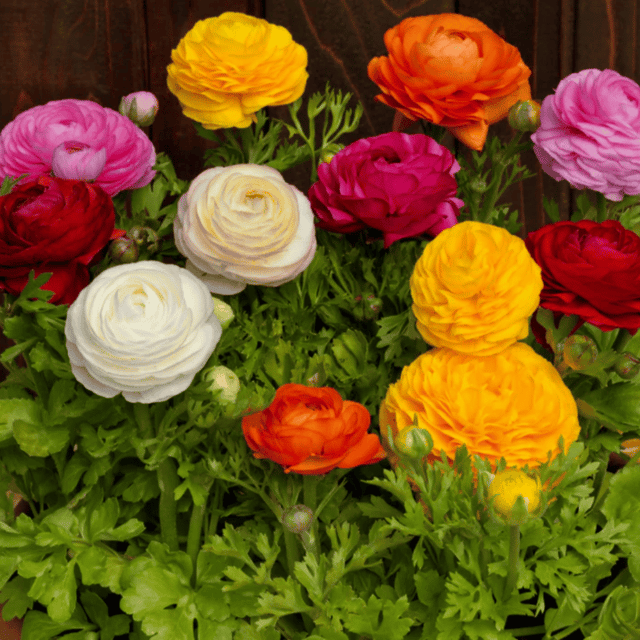 Ranunculus Bloomingdale Mix Flower Seeds –F1 Hybrid (Pack of 5 Seeds)