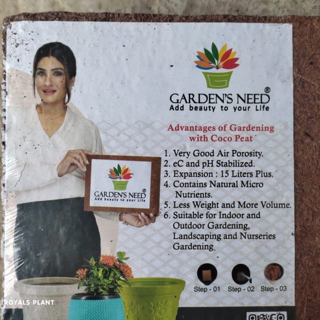 Plants Villa - Cocopeat Powder_(Pack Of 5Kgs) Plants Villa - Cocopeat Powder_(Pack Of 5Kgs)