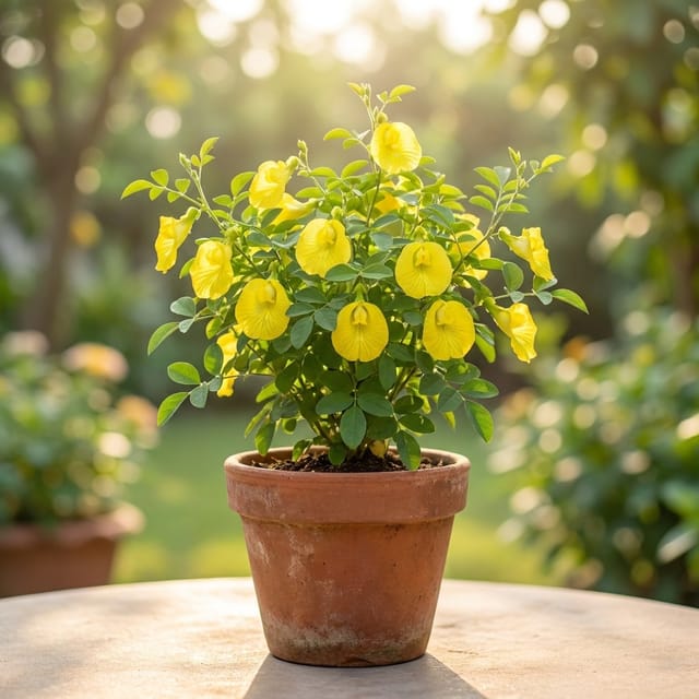 Plants Villa - Yellow Aparajita Flower Plant Plants Villa - Yellow Aparajita Flower Plant