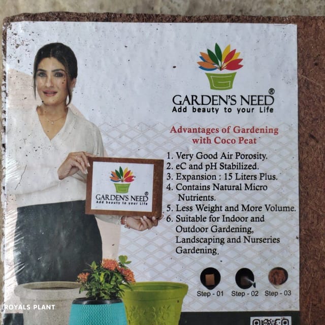 Plants Villa - Cocopeat Powder (Pack Of 5Kgs)