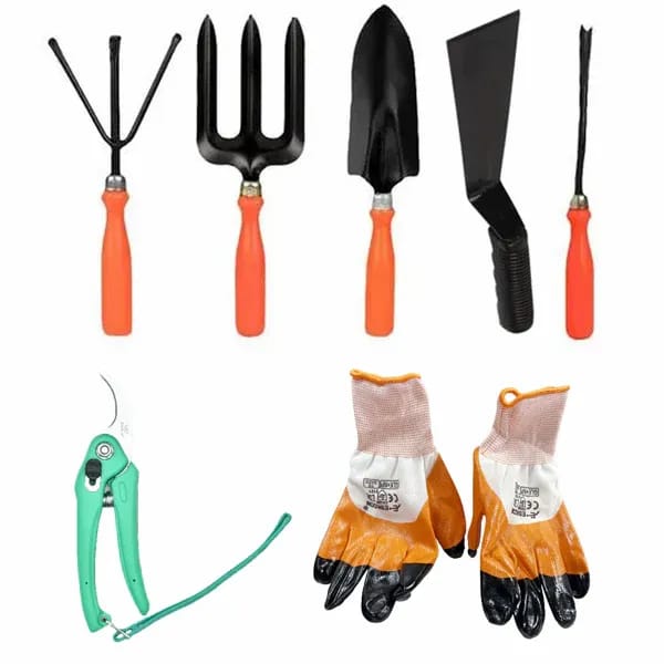 Plants Villa - Gardening Set Of 7 Gardening Tool Kit Gardeninging Tools Plants Villa - Gardening Set Of 7 Gardening Tool Kit Gardeninging Tools