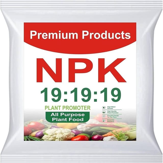 Plants Villa - Npk 19 19 19 Water Soluble Fertilizer (Pack Of 1Kg)
